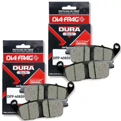 Kit Pastilhas de Freio Dianteiras Cb 500X 2023 2024 Diafrag