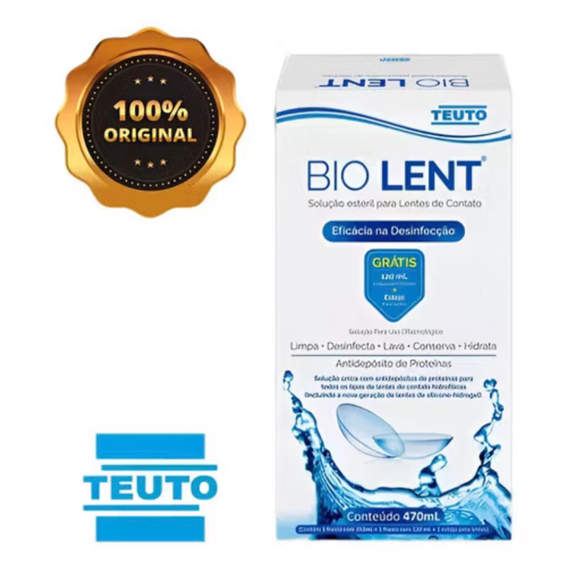 BIO LENT SOLUÇÃO P/ LENTES DE CONTATO 350/120mL - Limpeza, Desinfecção e Proteção em Oferta na Shopee
