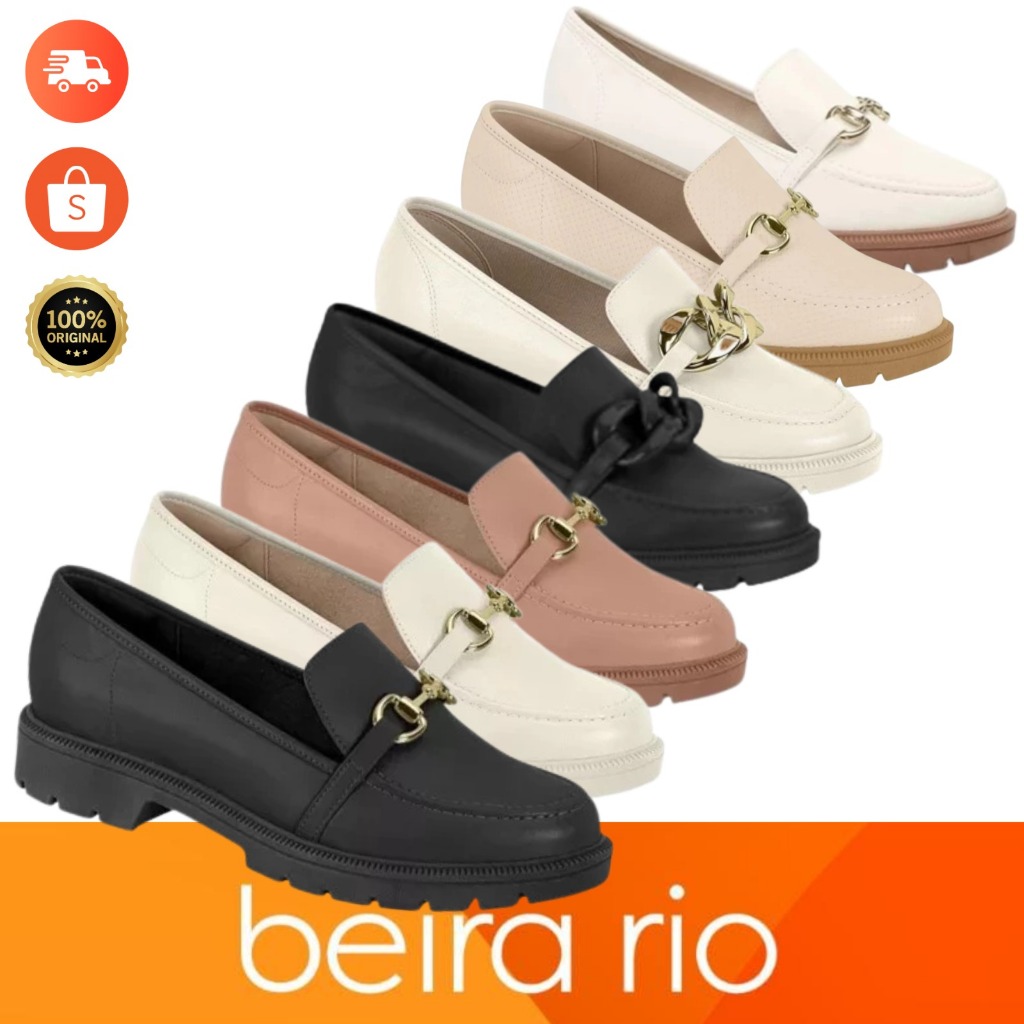 Sapato Feminino Mocassim Beira Rio Tratordado Estiloso 2026 Original