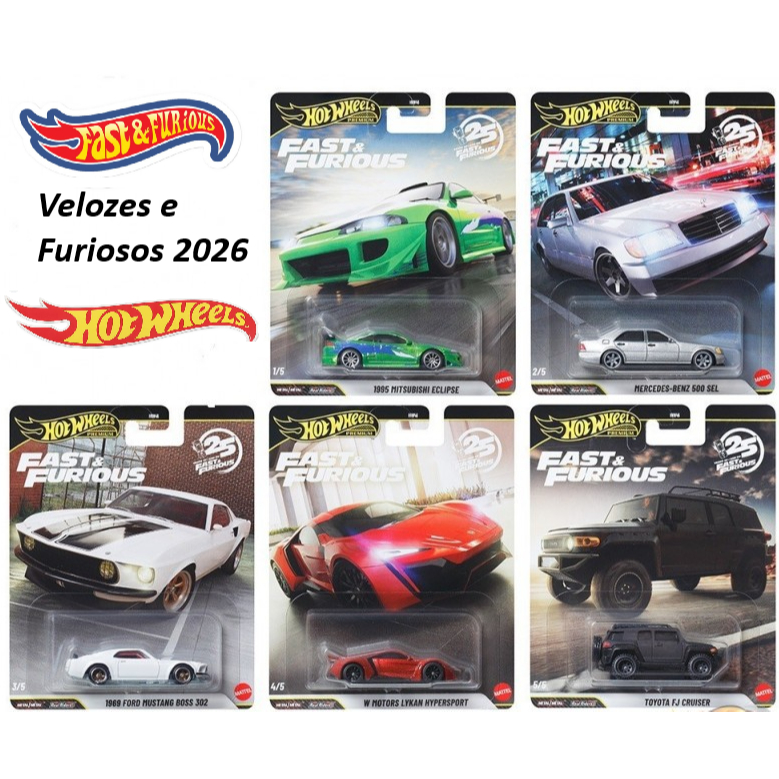Hot Wheels Velozes e Furiosos /Fast & Furious Premium HNW46 – Mattel Original