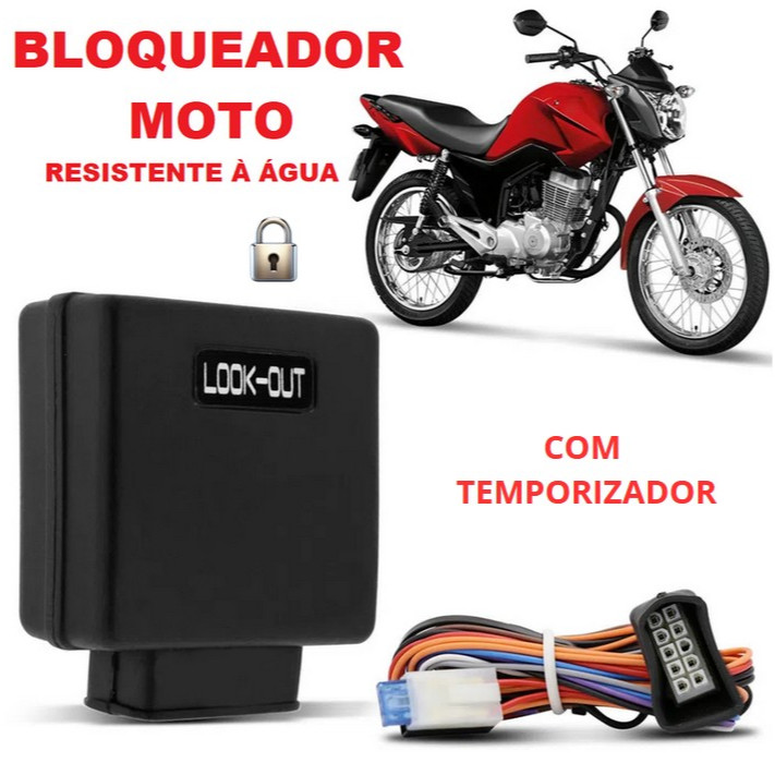 Bloqueador Moto Anti-furto BLOC MOTO Corta Corrente 12V Bloqueador Moto Anti-furto BLOC MOTO Corta Corrente 12V