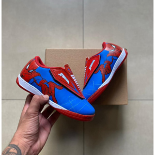 CHUTEIRA INFANTIL MASCULINO CAPITÃO AMÉRICA  E HOMEM ARANHA. em Oferta na Shopee