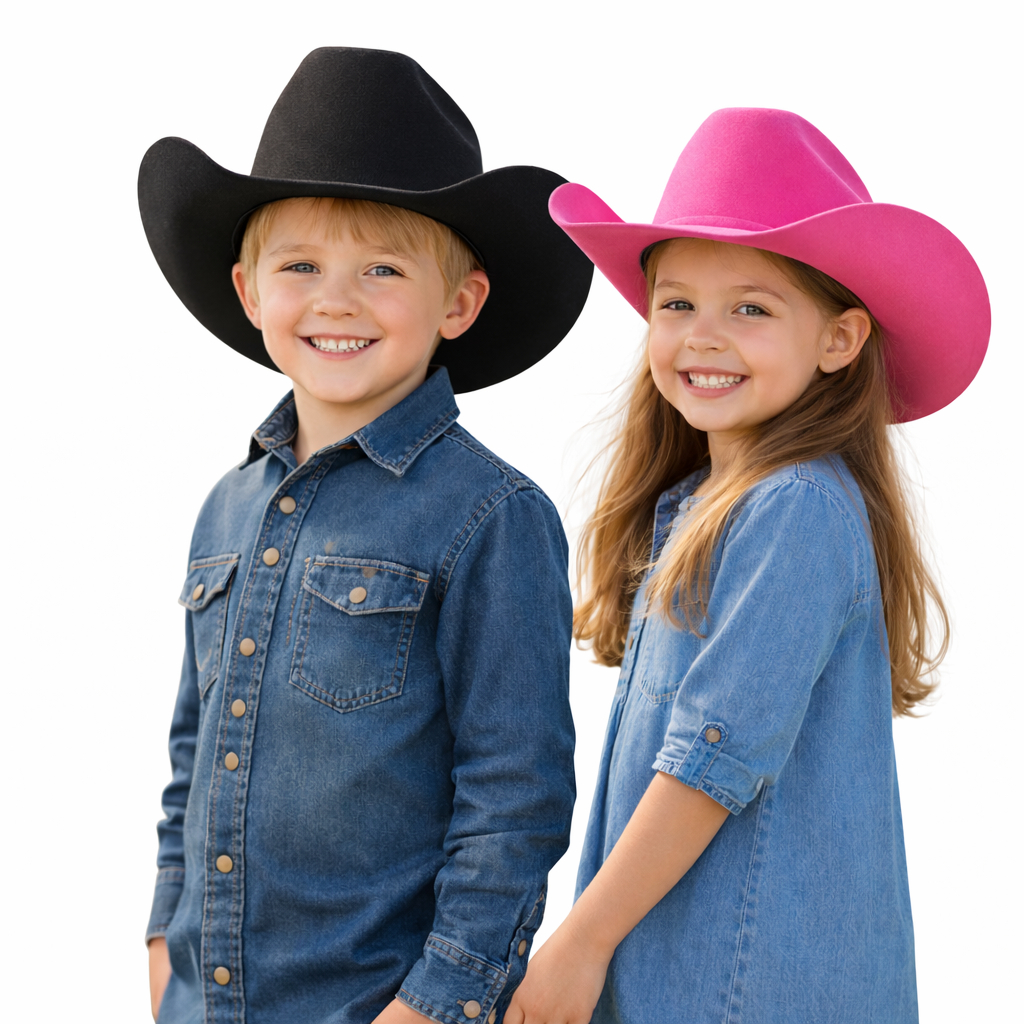 Chapéu Country Infantil Rodeio Festa Junina Cowboy Peão