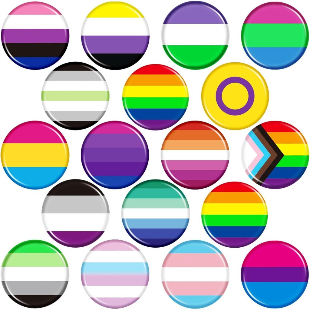 Bottons Broche LGBTQIAPN+ Parada Dia do Orgulho Botom Pin