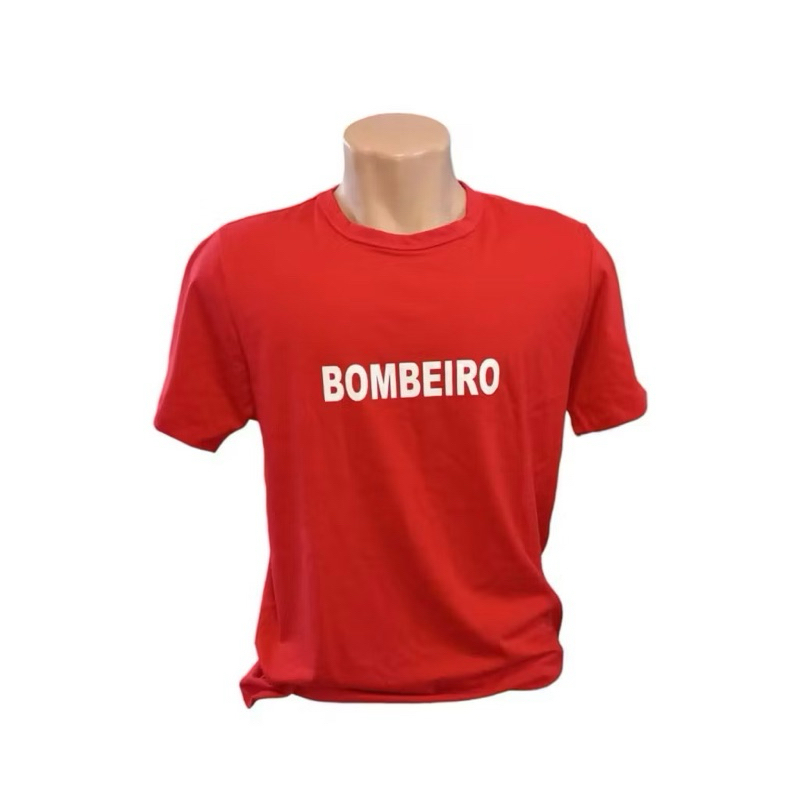 CAMISA BOMBEIRO | MATERIAL: 100% ALGODÃO | TAM.: P, M E G | FESTA FANTASIA | CARNAVAL | CAMISETA | BLUSA | HALLOWEEN