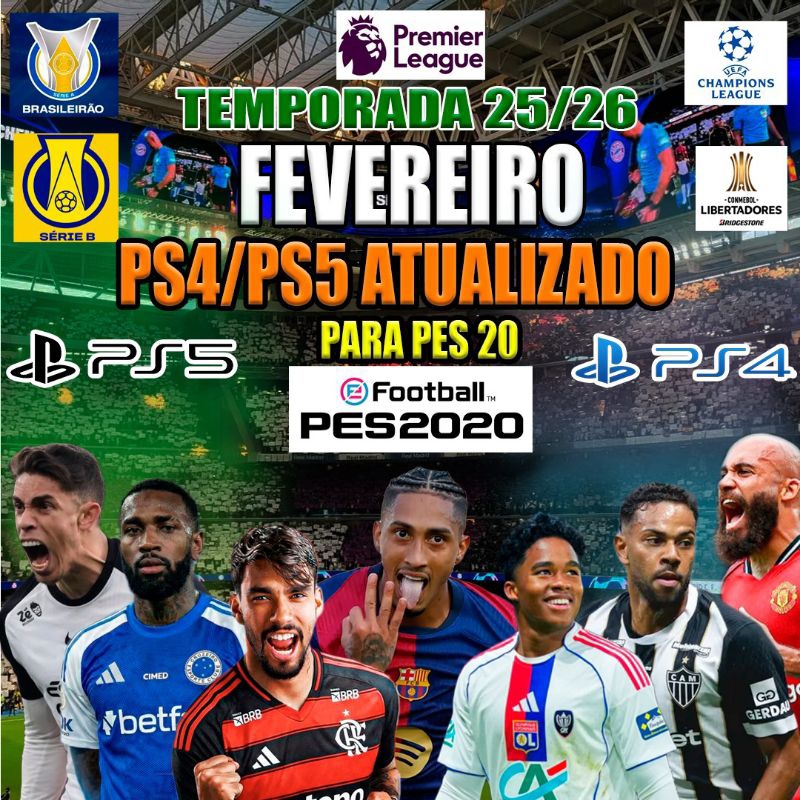 Option file p/ PES  2020 Ps4 Atualizado em Oferta na Shopee