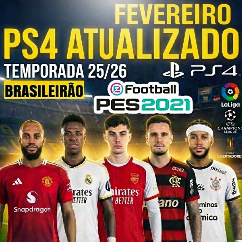 Futebol 2025 para Pes 2021 Ps4 e Ps5 em Oferta na Shopee