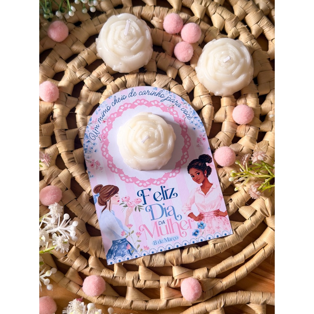 Card - Cartão Personalizado - KIT COM 35 UNIDADES - Dia da Mulher | Ideal para Mimos e Lembrancinhas
