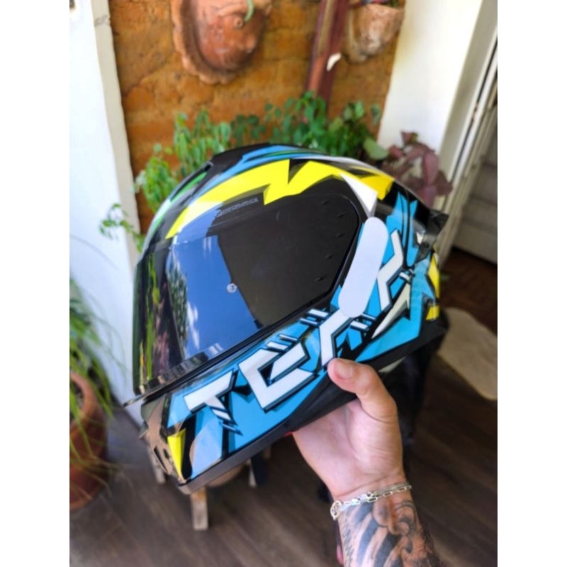 CAPACETE TEXX FECHADO RAPTOR GENESIS VISEIRA FUME 62CM