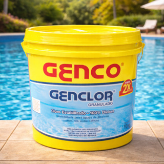 Cloro Para Piscina 10kg Genco Genclor Estabilizado Alto Rendimento em Oferta na Shopee