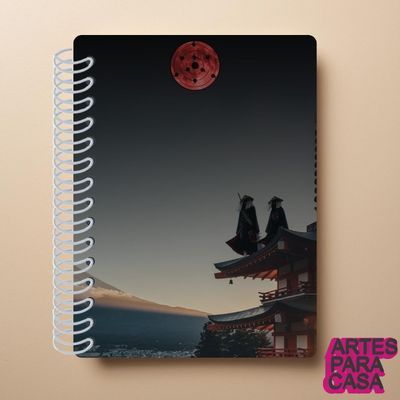 Adesivo para Capa de Caderno Decoração Anime Naruto Akatsuki Renegados Aldeia Lua