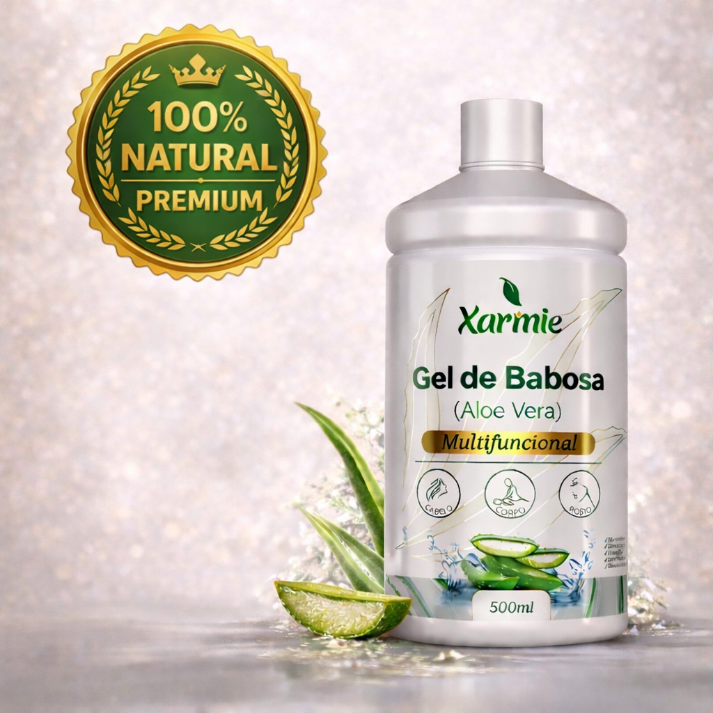 Puro Gel De Babosa Aloe Vera 100% Natural  500g/ml Tratamento de Pele, Rosto e Corpo. Pós Sol, Psoraise, Rosacea