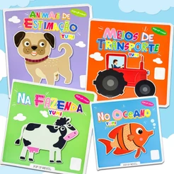Coleção Livro Infantil Com Movimentos Pop-up 3D | Leitura Interativa Para Crianças Presente Divertido