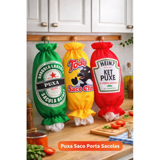 Porta Sacolas Cozinha Dispenser Puxa Saco Estampado Divertido em Oferta na Shopee