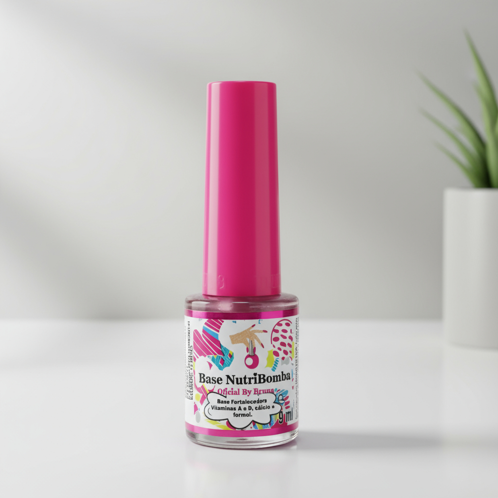 Base Nutri Bomba Esmalte Fortalecedora 9Ml Fortalece Unha Fina Fraca Manicure Cor Natural em Oferta na Shopee