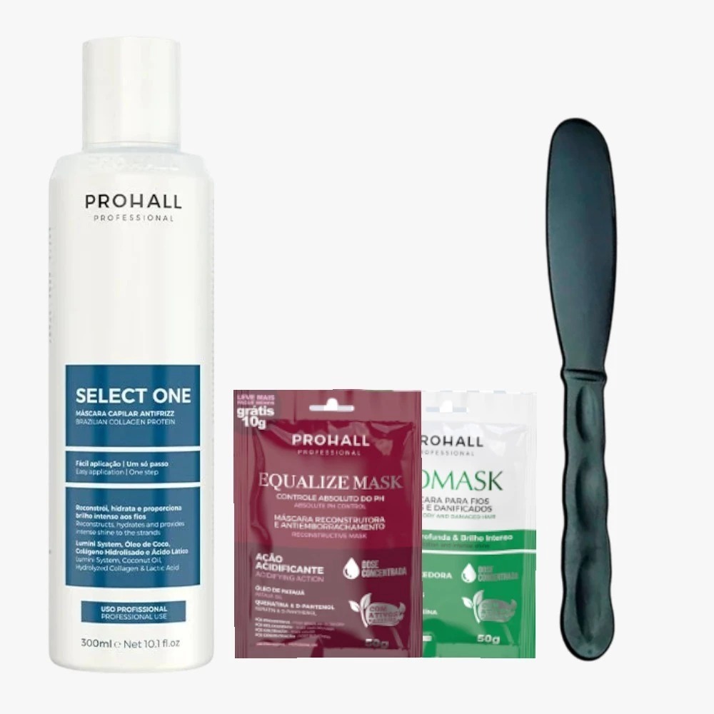 Escova Progressiva Prohall Select One Previne Quedas Profissional 300ml