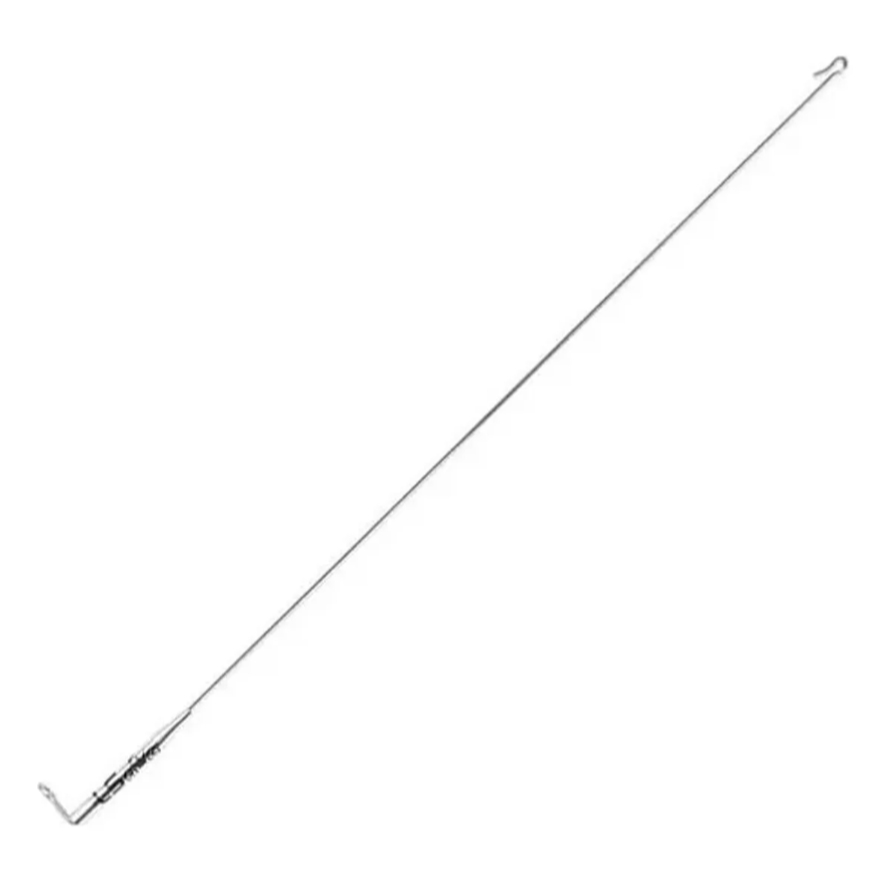 Antena corta pipa para moto Inox Fixação No Retrovisor Com Reforço Cromada