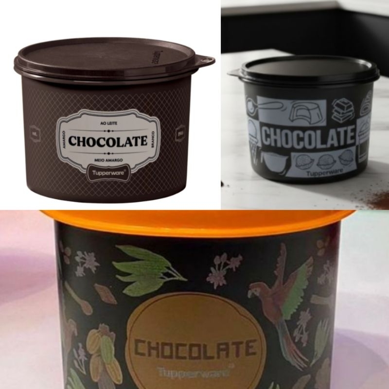 Tupper caixa chocolate Tupperware  (várias linhas)