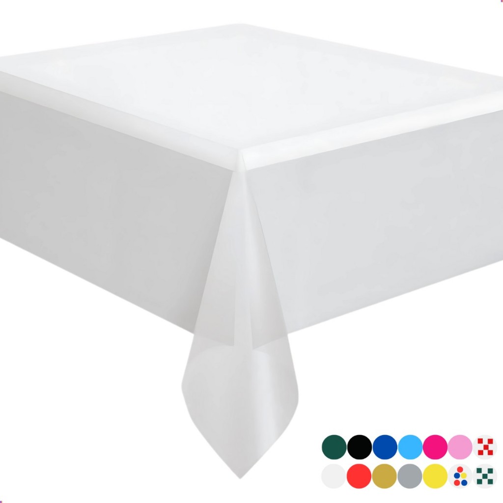 Toalhas Plásticas Perolizada 78x78 Descartável Festas Pacote 10 Unidades