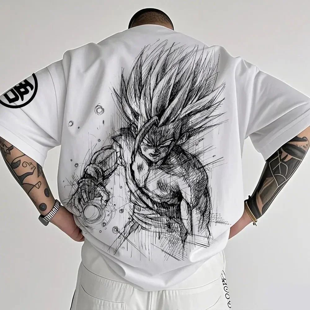 Camiseta Oversized Dragon B Gokk Clássico Aftersoul Unissex Plus Size P ao G5 100% Algodão
