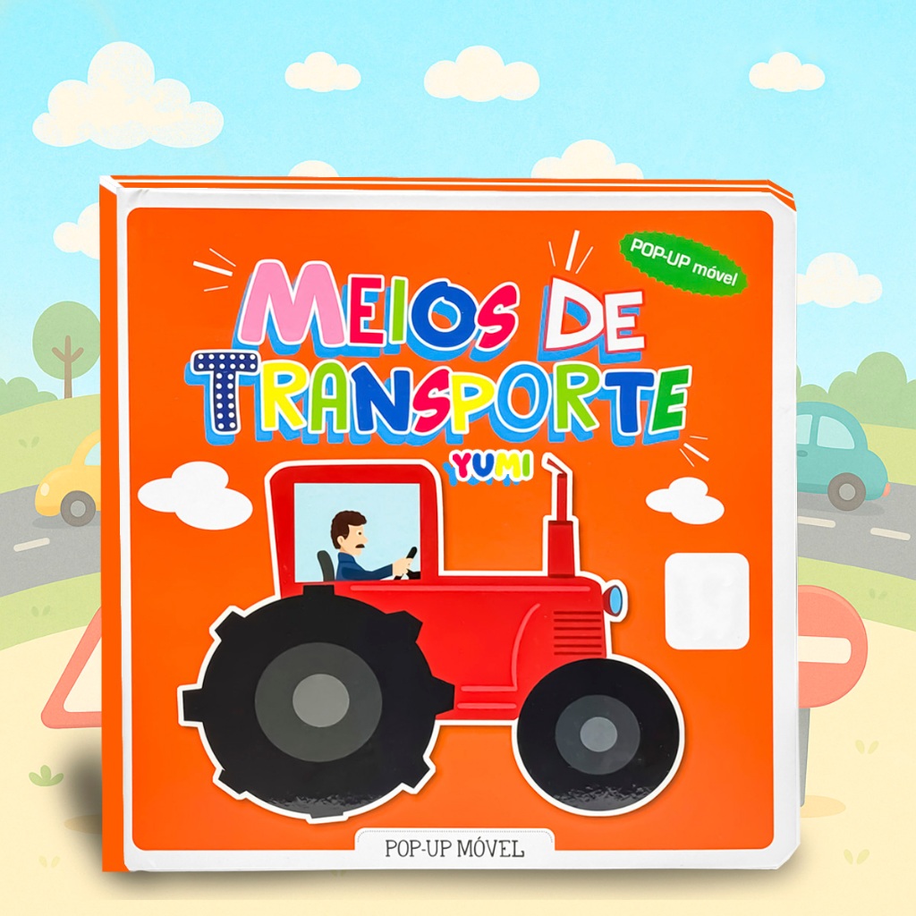Livro Infantil Com Movimentos Pop-up Veículos 3D | Leitura Interativa Para Crianças Presente Divertido em Oferta na Shopee