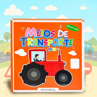 Livro Infantil Com Movimentos Pop-up Veículos 3D | Leitura Interativa Para Crianças Presente Divertido em Oferta na Shopee