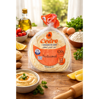 Pacote Pão Árabe Sírio 12 Unidades de Pão Libanes 650g em Oferta na Shopee