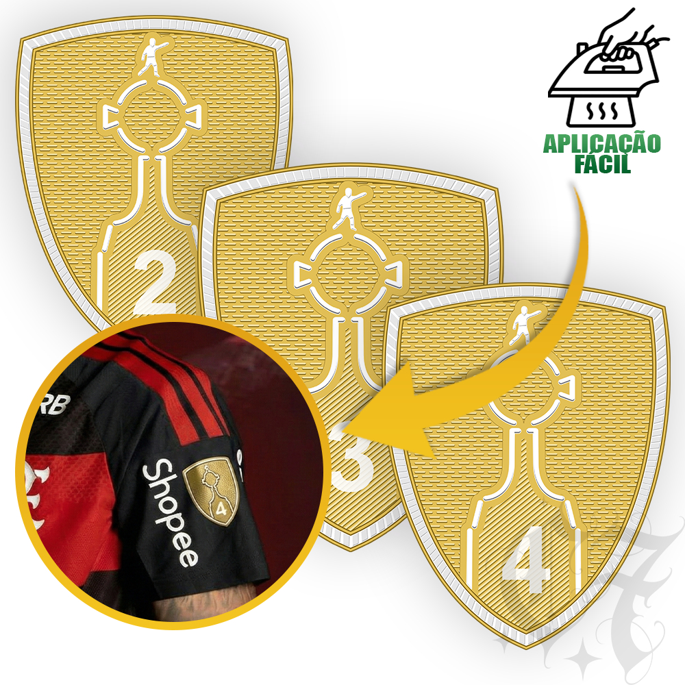 Patch Nº de Títulos da Libertadores do Seu Time de Coração - Fácil de Aplicar