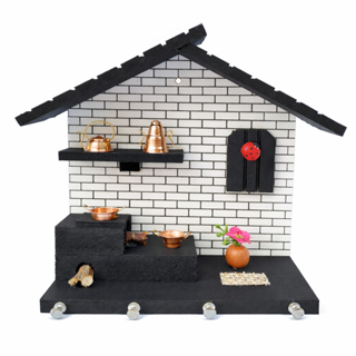 Porta Chaves Casinha Mineira em Madeira MEDIA l Artesanato com Miniaturas em Cobre e Flor Decorativa em Oferta na Shopee