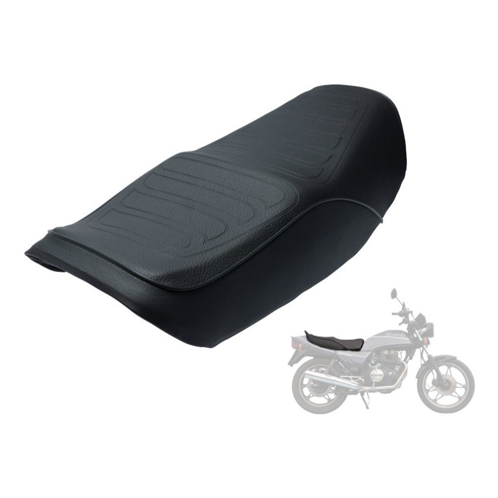 Banco Completo Moto Honda Cb 450 Sport Tr Dx Preto Confortável Resistente