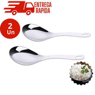 Kit 2 Colher Servir Arroz Média 23 cm Aço Inox Premium Multiuso  Utensílios de Cozinha em Oferta na Shopee