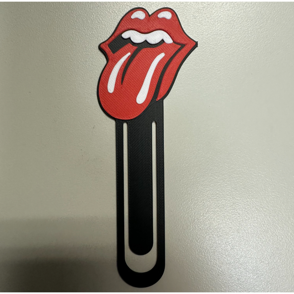 [EXCLUSIVO] Marcador de Pagina BOCA ROLLING STONES Bookmark Marca Pagina Impressao 3d