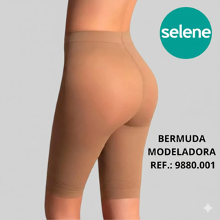 Bermuda modeladora elastano Selene Ref.: 9880 em Oferta na Shopee