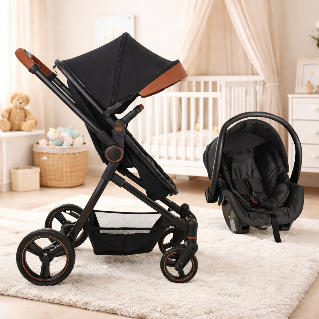 Carrinho Ivy Galzerano com Bebe Conforto e  Base Carro