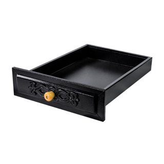 GAVETA CINZEIRO CHAPA PRETA GRANDE em Oferta na Shopee