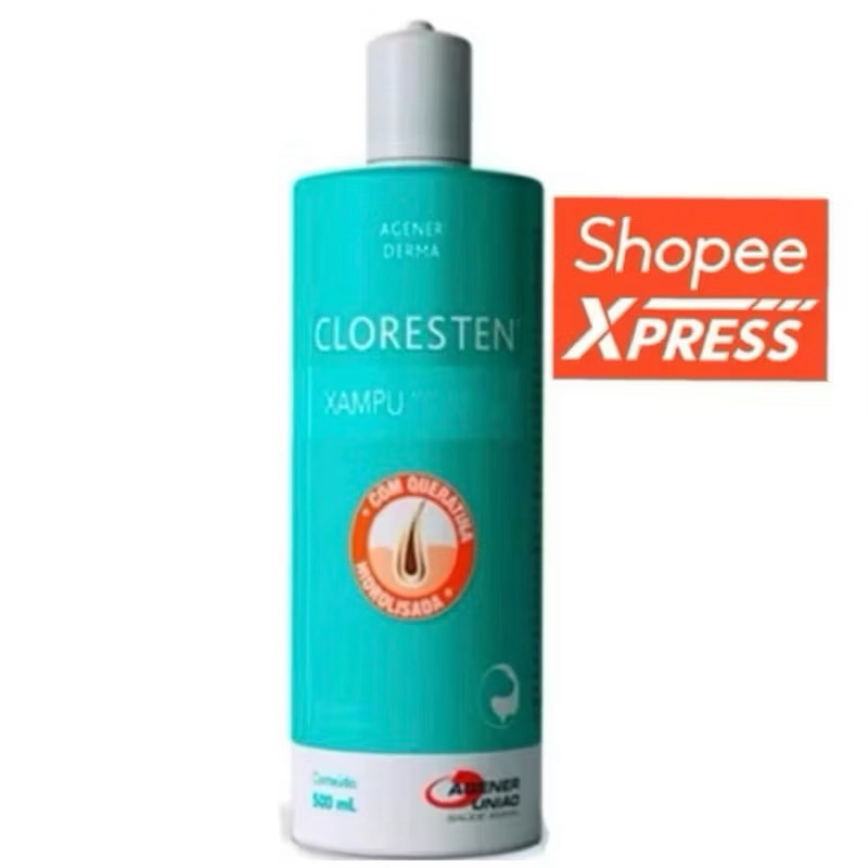 Shampoo Cloresten 500ml Antialérgico Antibacteriano Antifúngico Agener Dr Clean Pet Gato Cachorro em Oferta na Shopee