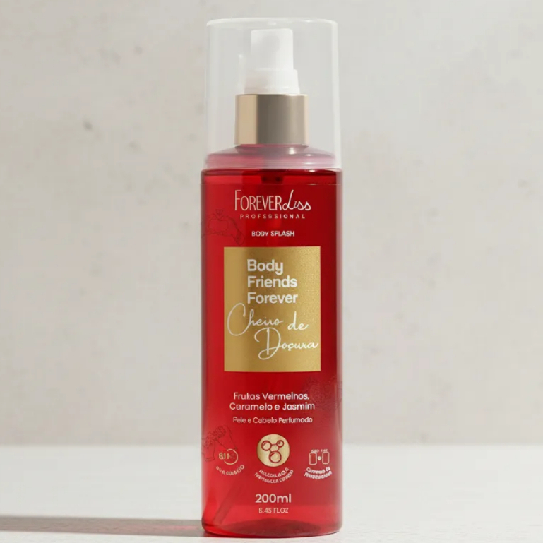Body Splash Friends Forever Cheiro de Doçura Forever Liss 200ml