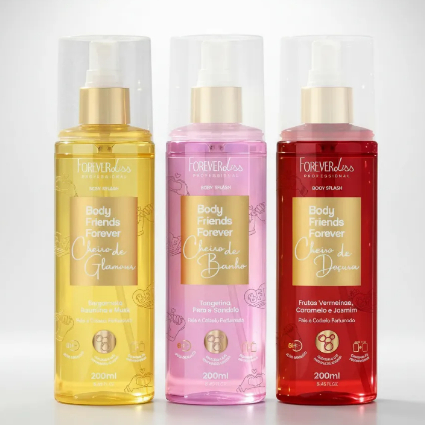 Forever Liss Kit 3 Body Splash Friends Forever 200ml