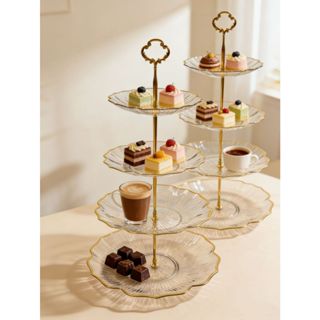 Suporte de Doces e Petiscos de 2 e 3 Andares – Decorativa para Mesa Posta, Festas e Chá da Tarde em Oferta na Shopee