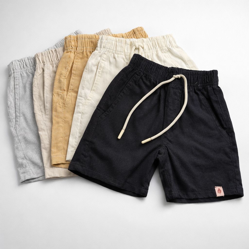 Kit com 3 Shorts Infantil Masculino Sarja Leve Estilo Casual Verão 2 a 10 Anos em Oferta na Shopee