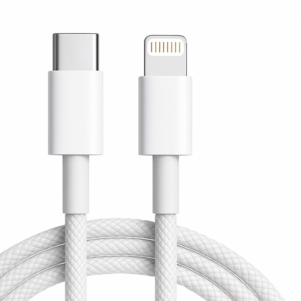 Cabo Carregador Turbo 2 Metros Trançado De Nylon Branco Compativel Com Iphone 14 13 12 11 X XR em Oferta na Shopee