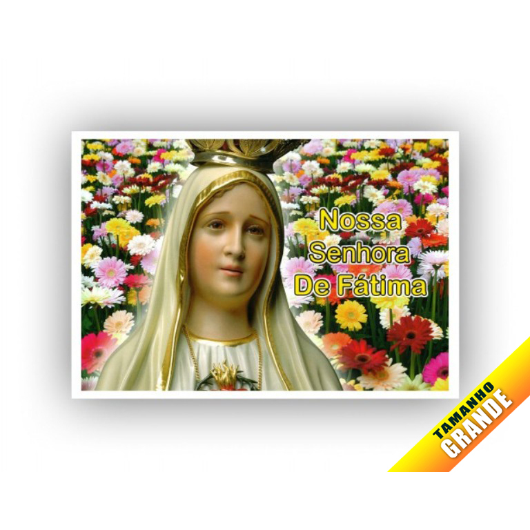 Papel Arroz Nossa Senhora de Fatima para Bolo Grande 30x40cm de 7kg