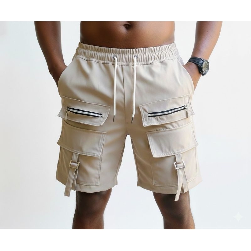 Bermuda Cargo Masculina Com Zíper e Fita | Conforto, Estilo e Envio Rápido Streetwear