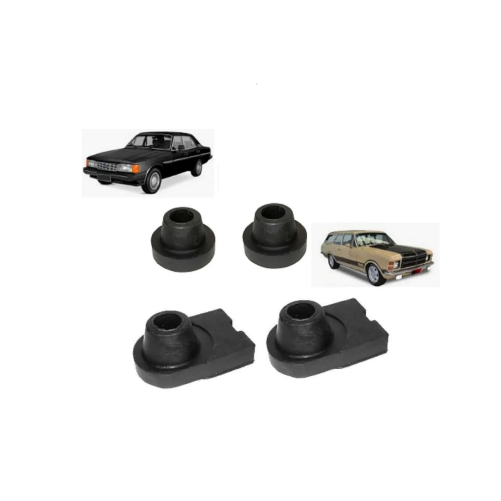 KIT 4 CALÇO TRAVESSA SUSPENSÃO DIANTEIRA GM OPALA TODOS