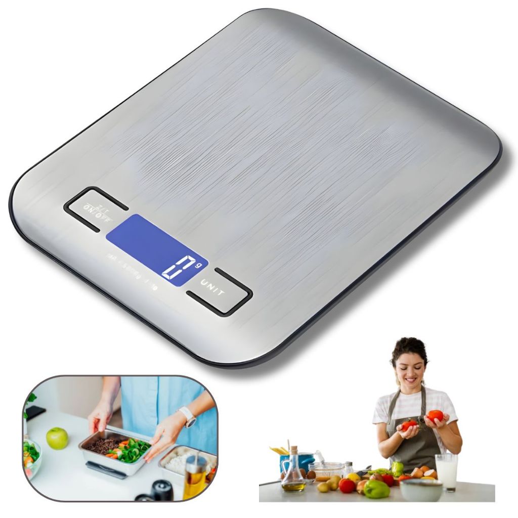 Balança Digital  Inox de Alta Precisão Premium Compacta em Oferta na Shopee
