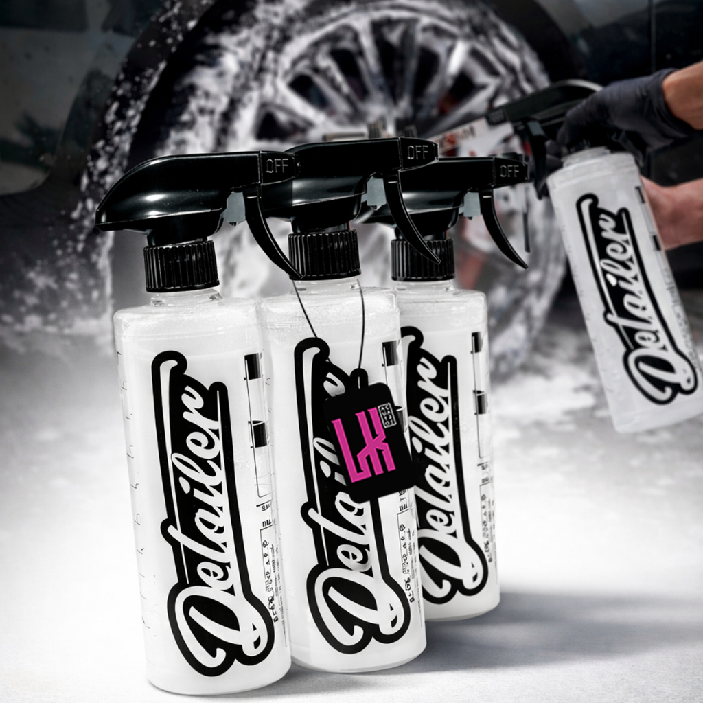 Kit 3 Pulverizador Borrifador Gerador de Espuma 500ml Detailer Dilui Apc Shampoo Descontaminante