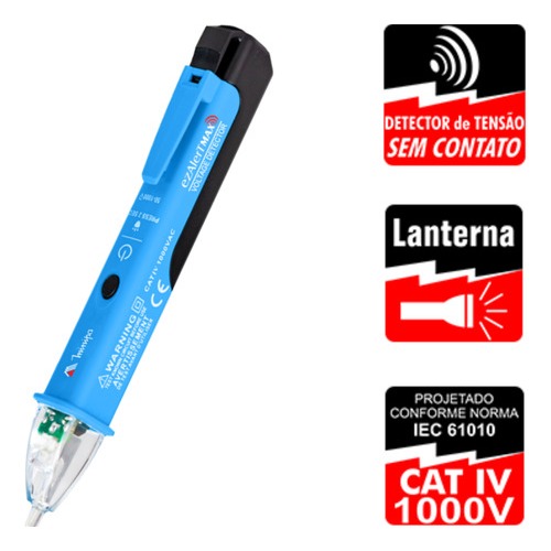 Detector De Tensão EZ Alert Max Minipa Cat IV 50V A 1000V · foto 2