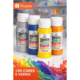 Tinta para Vidro, Metal, Plástico, Pet, Acrílico,  DAIARA 60ml em Oferta na Shopee