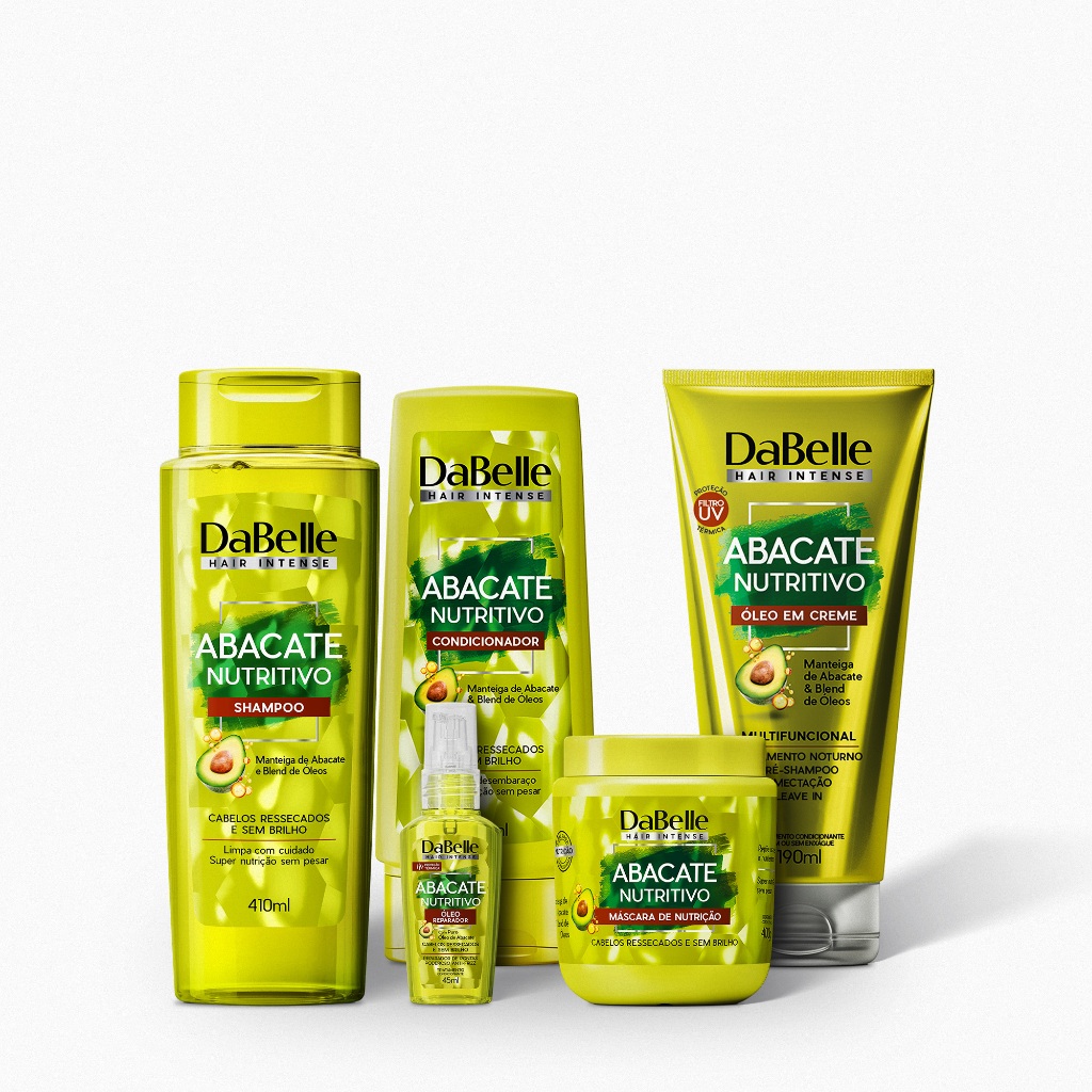 DaBelle Hair Kit Abacate Nutritivo + Óleo - 5 Produtos