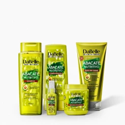 Kit Abacate Nutritivo Óleo 45ml Dabelle Hair - 5 Produtos